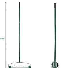 Rolling Manual Lawn Aerator with Fender, Soil Aerator with Handle, Grass Aerator Tools for Yard Lawn Care and Lawns Loosening Soils